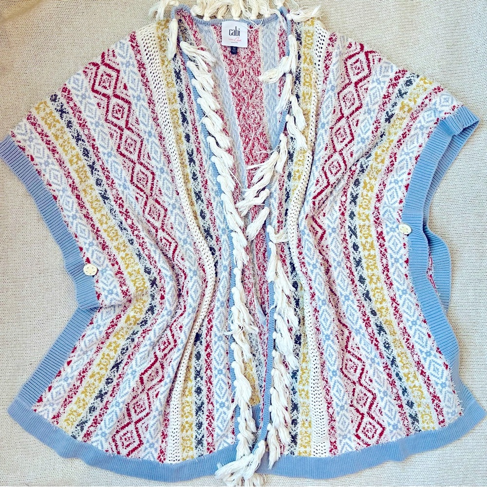 CAbi Siesta Poncho Sweater